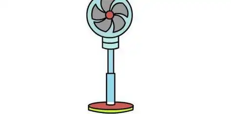 简单彩色电风扇简笔画怎么画夏天电风扇简笔画图片大全