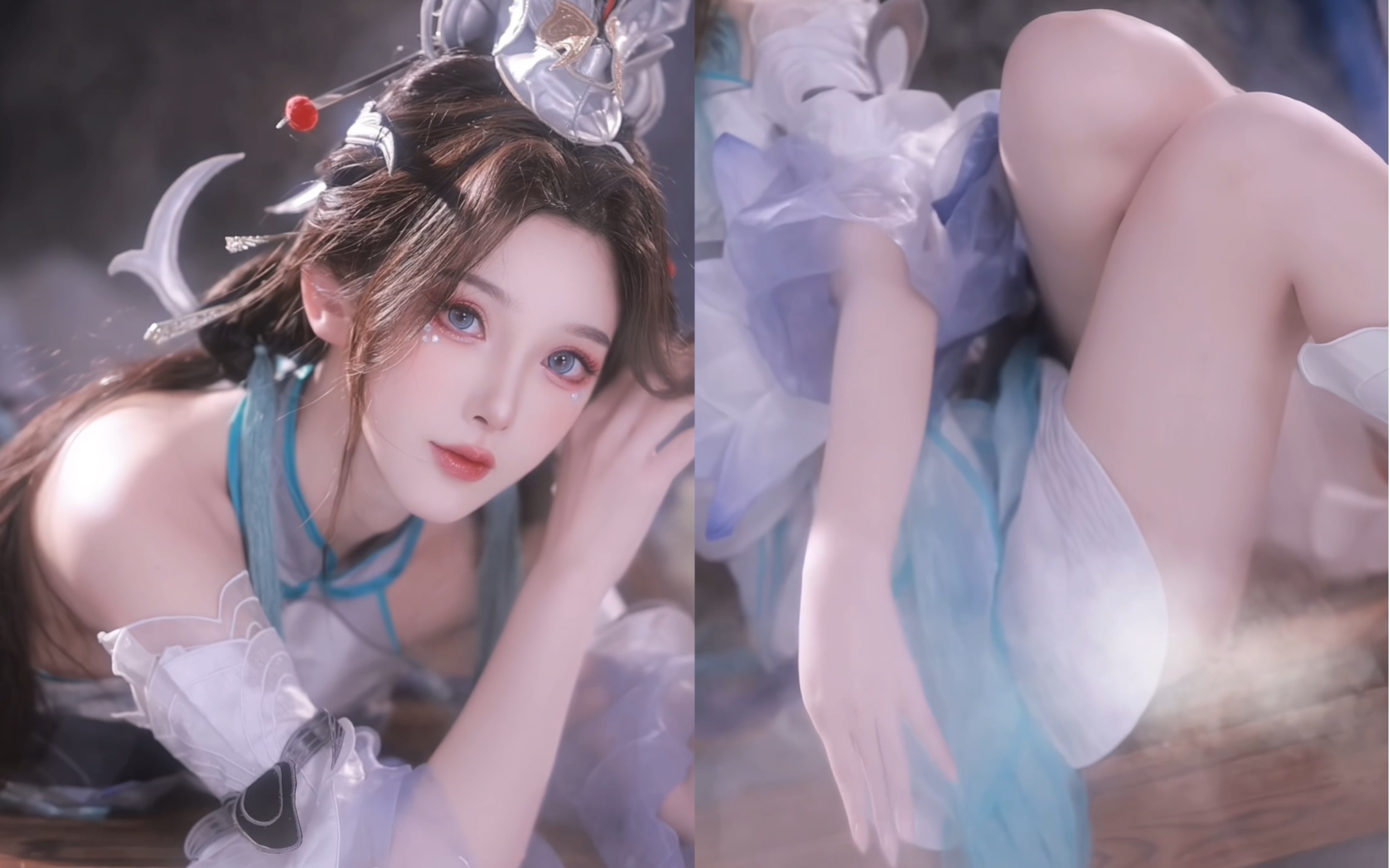 "江山云雾,皆若有情……"大乔 白鹤梁神女cos-5258氵-默认收藏夹-哔哩