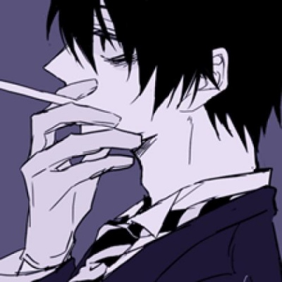 动漫男生酷酷抽烟头像兄弟来一根不