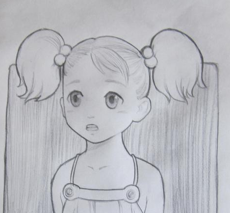 素描图片简单一点的人物画