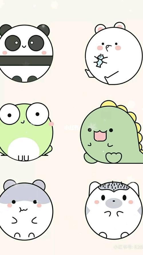 动画片卡通小动物简笔画可爱 简笔画图片大全-蒲城教育文学网