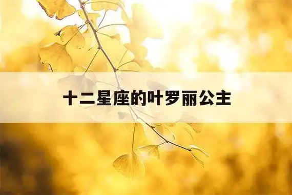 十二星座的叶罗丽公主(十二星座的叶罗丽公主怎么画)