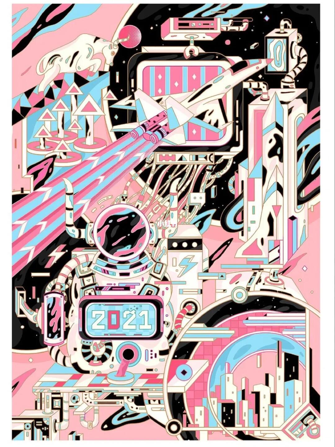 创意插画构图素材分享