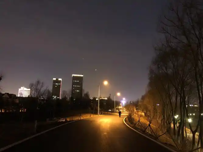 伊通河冬天夜景