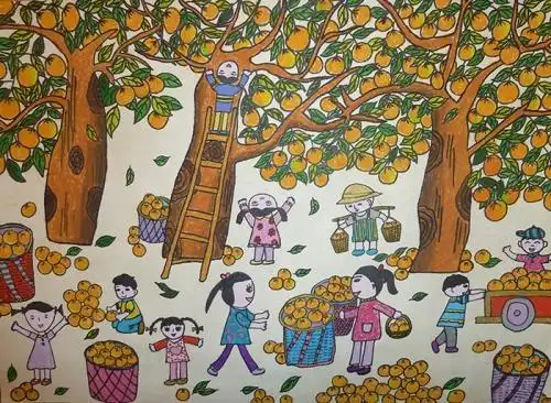 大丰收绘画作品