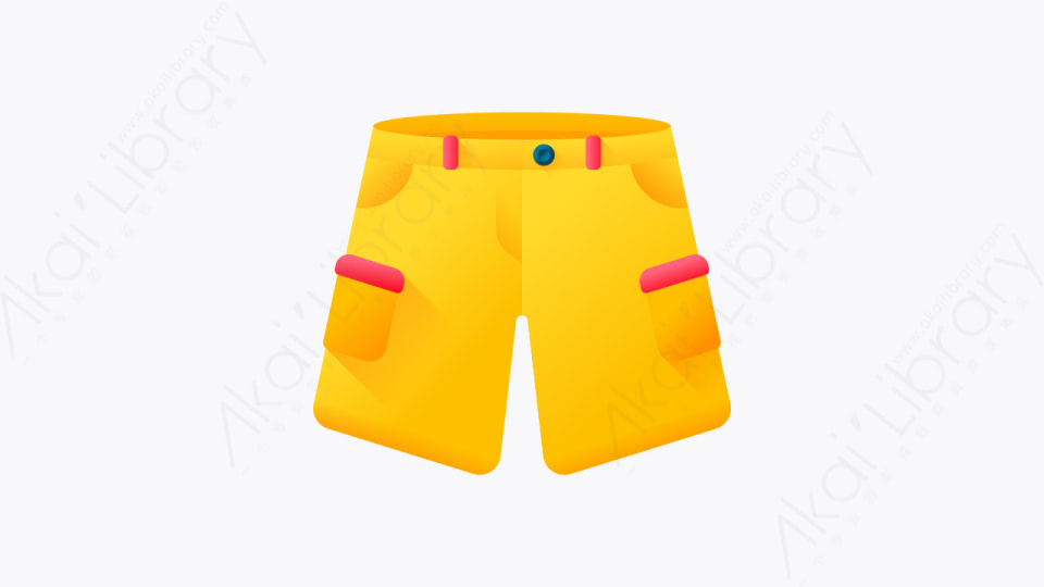 图片素材-048-裤子pants扁平卡通衣服元素图标