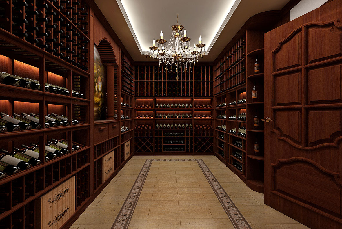 别墅地下酒窖效果图设计案例