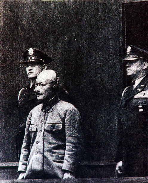 图:甲级战犯松井石根,绞刑.