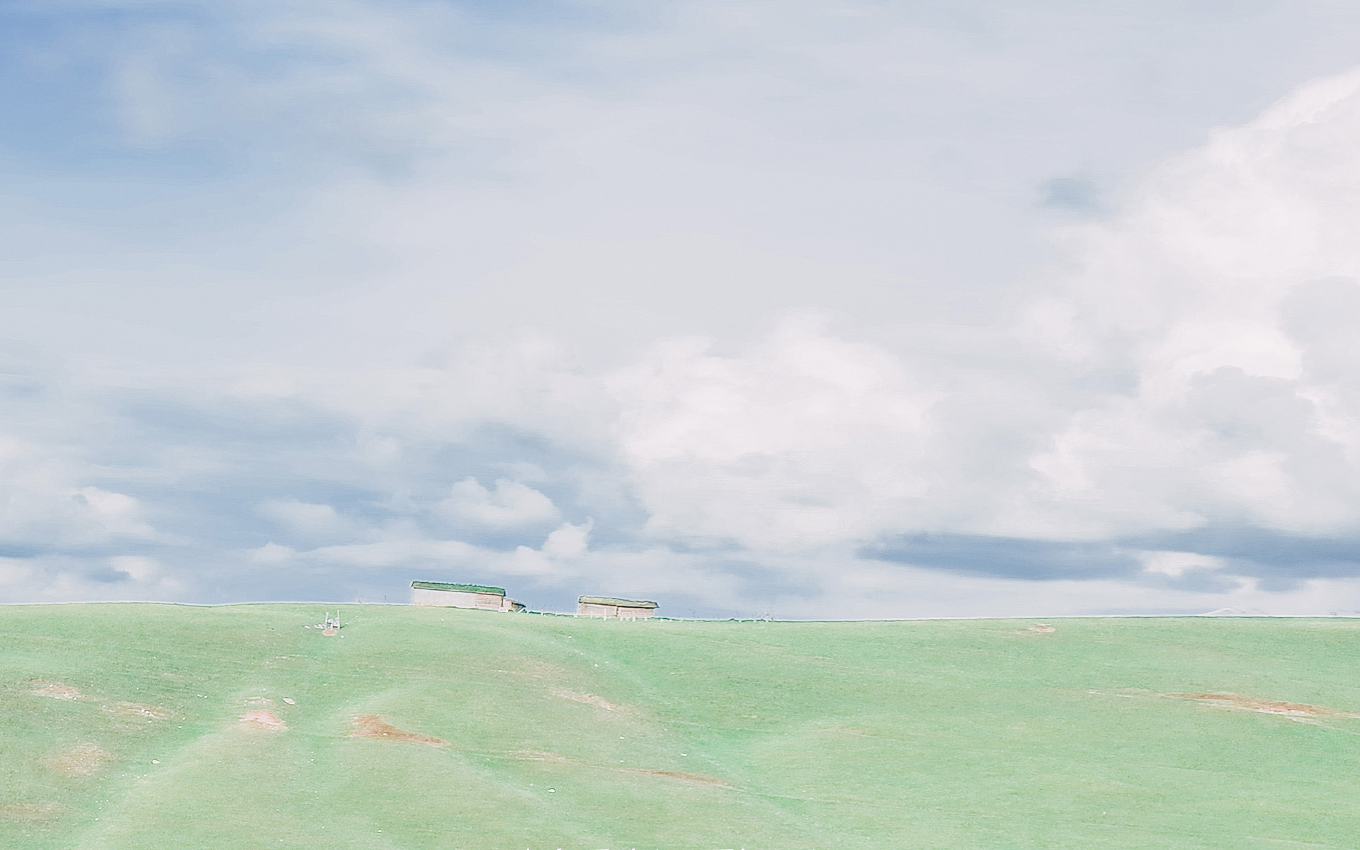 小清新草原简约唯美高清桌面壁纸