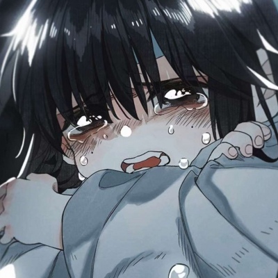 流泪哭泣丧系动漫图片头像