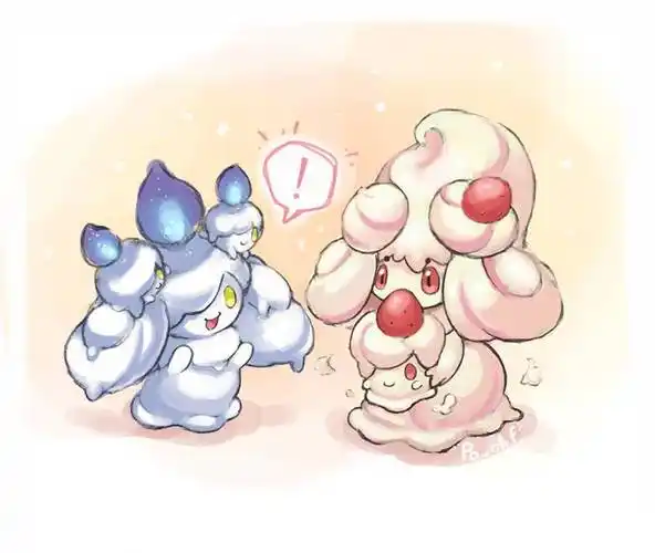 宝可梦精灵霜奶仙p站插画