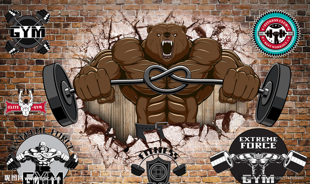 大力士健身壁纸图片