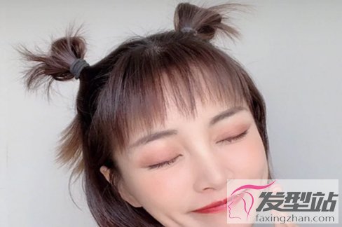 短发扎什么发型更可爱 小揪揪造型萌力十足