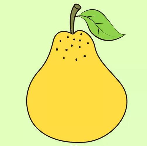 彩色的梨故事配图简笔画
