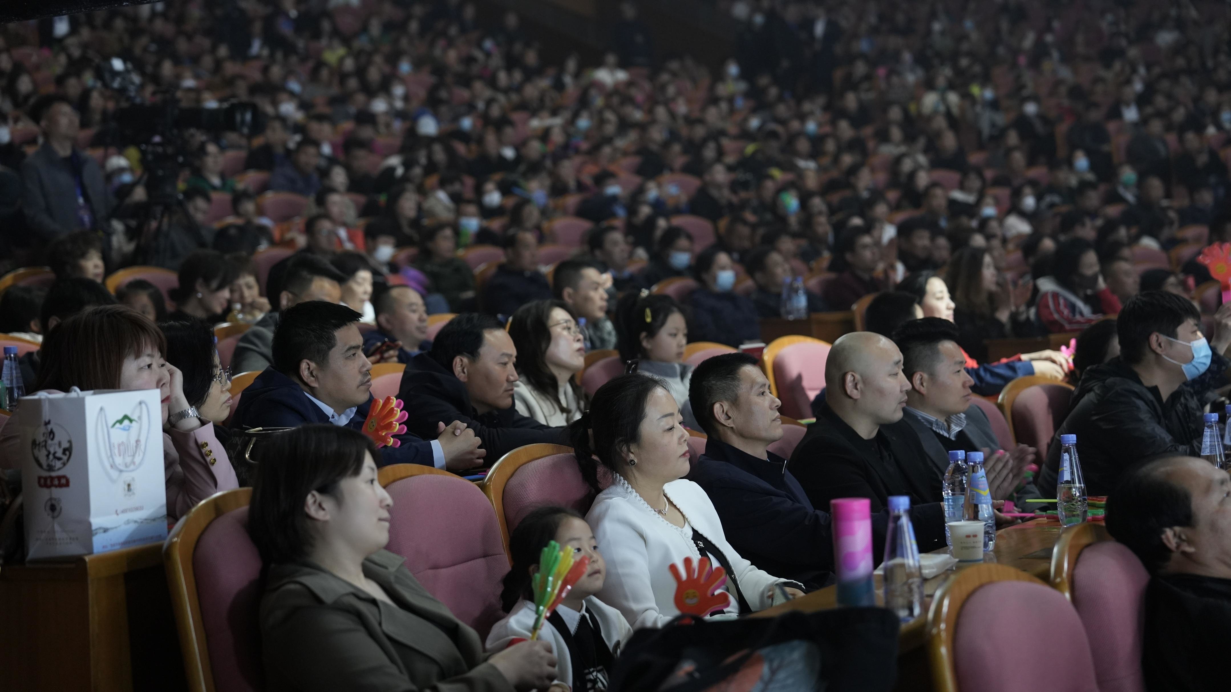 全体观众现场观看演唱会