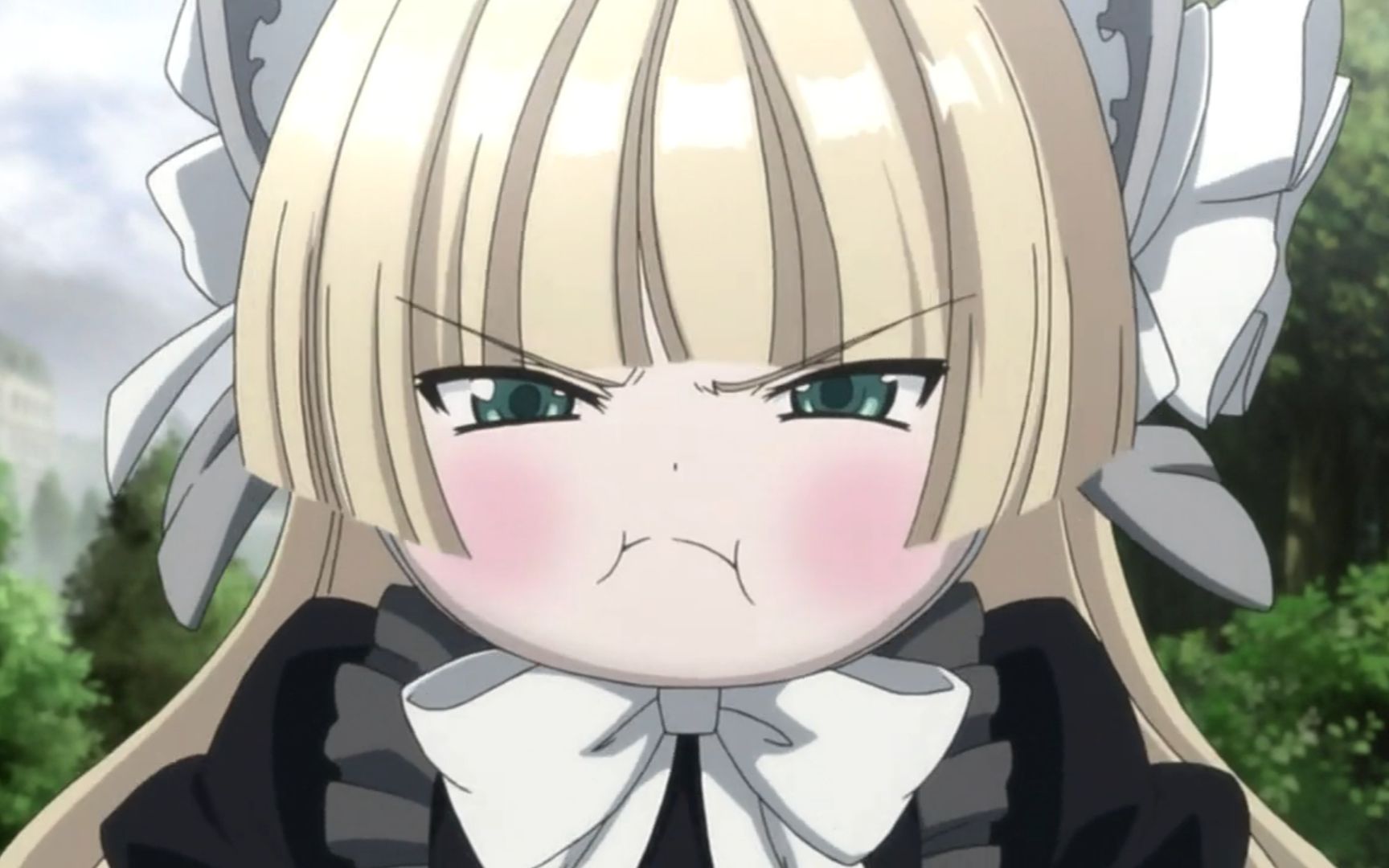 前方高萌妹子生气时的各式嘟嘴包子脸