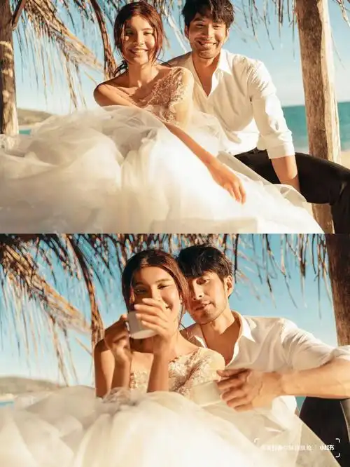 莎莎大叔美到想要私藏ins风婚纱照