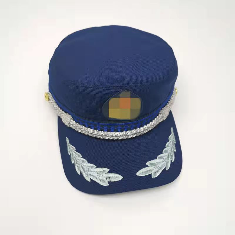 新专职消防备勤帽春夏季蓝色帽子户外遮掩鸭舌帽火焰蓝备勤服帽子