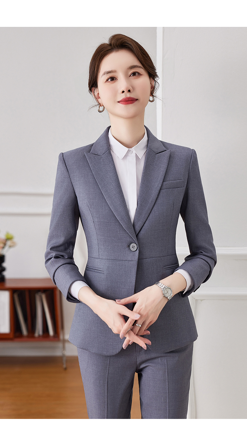 高级感黑色西服套装女2024春季新款通勤正装工作服一粒扣长袖西