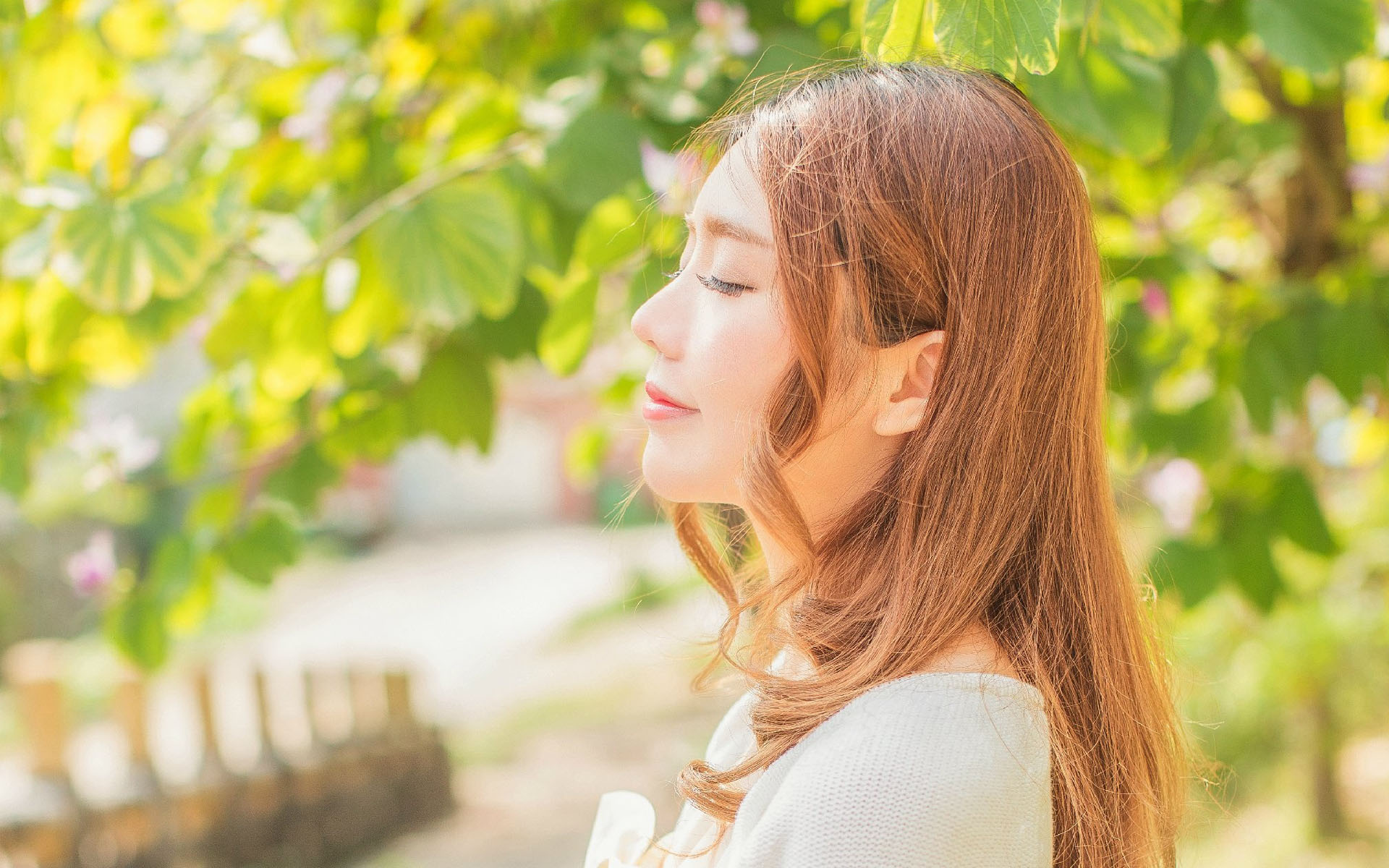 日系文艺美女夏日唯美写真桌面壁纸