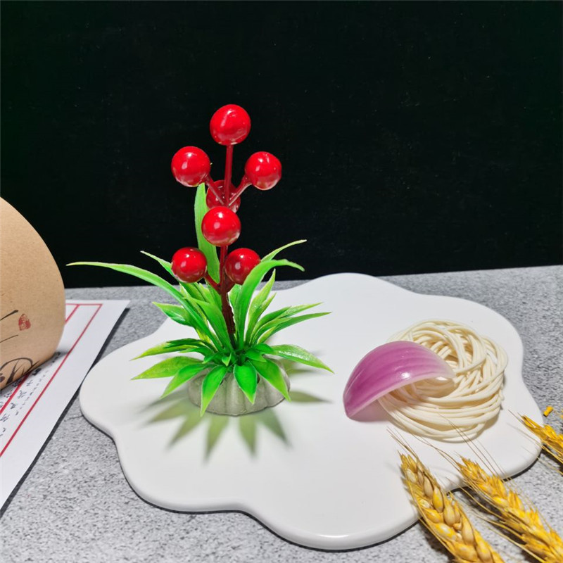 酒店冷菜品摆盘装饰花草 盘饰寿司刺身拼盘创意盘头点缀仿真小花