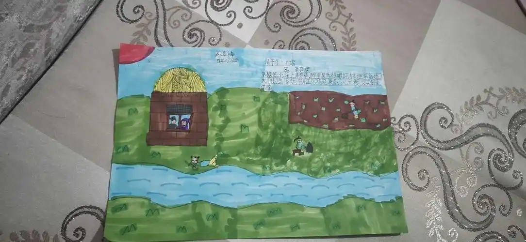 【展示】《清平乐村居》图配诗