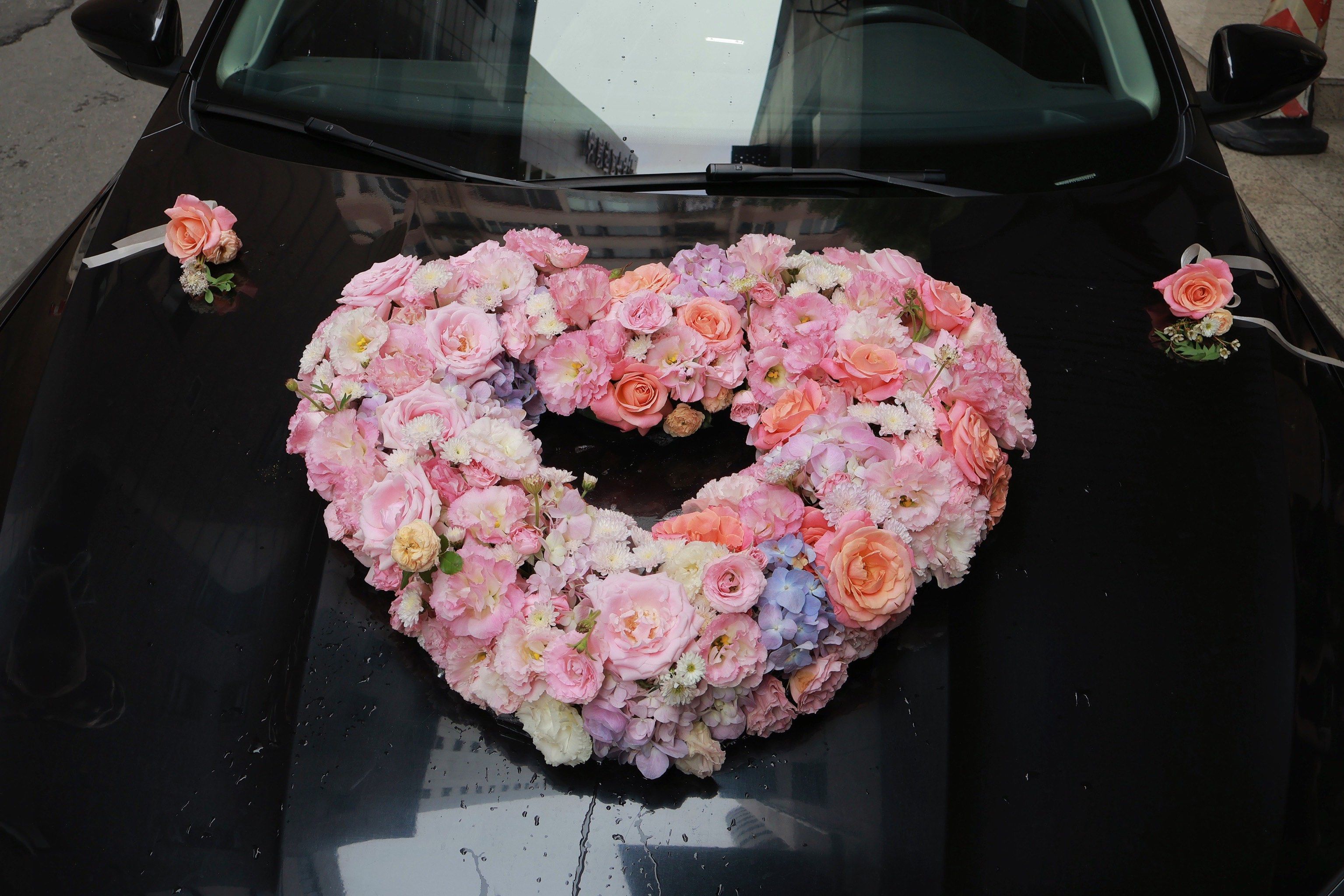 爱心婚车 「马克花艺培训学院」