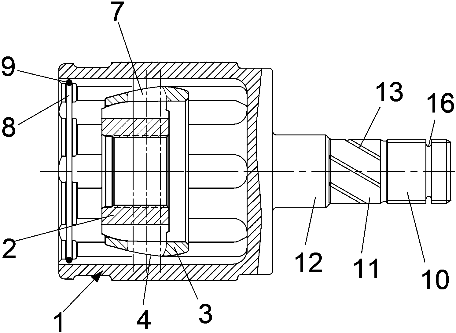 cn208010793u_一种驱动轴总成的内球笼结构有效
