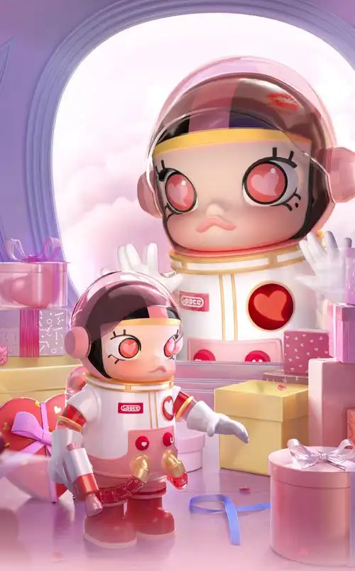 mega珍藏系列1000400molly心动泡泡玛特七夕潮玩molly心动1000顺丰