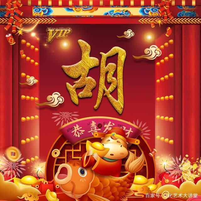 2021新春姓氏头像壁纸,美观大气,换上能用一整年