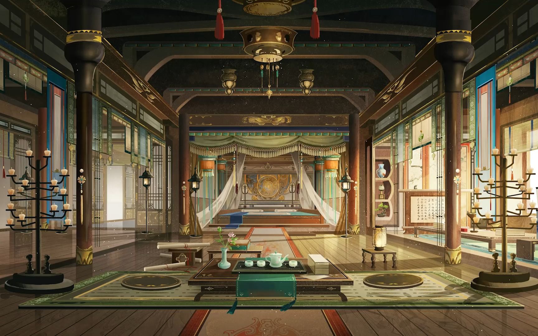 【ps】徒手画宫廷卧室-纯手工无科技