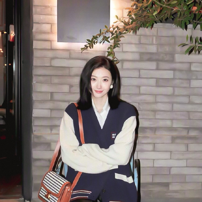 景甜 喜欢这个穿搭