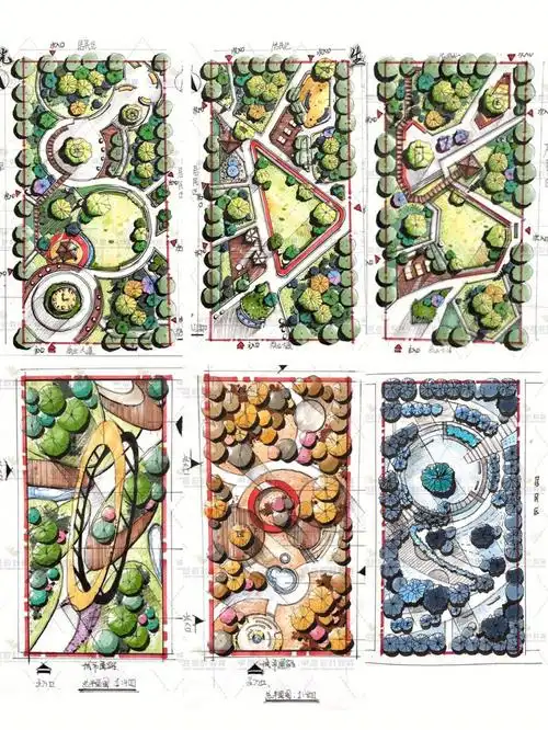 环艺必备手绘小场地平面图有原图可分享