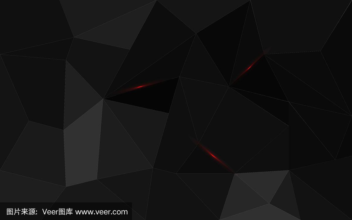 黑色三角形结构抽象背景