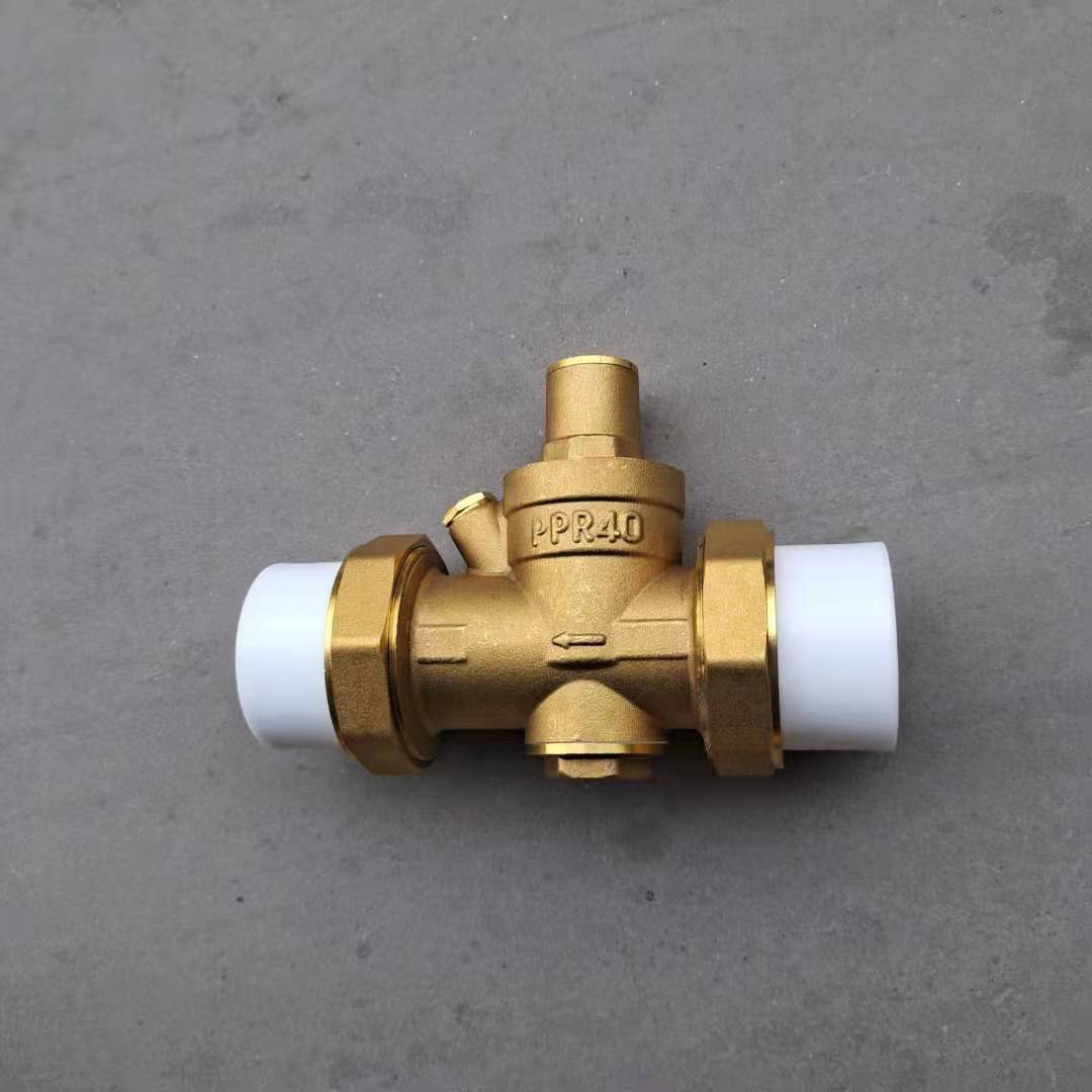 ppr25 32 40 50自来水减压阀家用可调式净水热水器活接恒压稳压阀