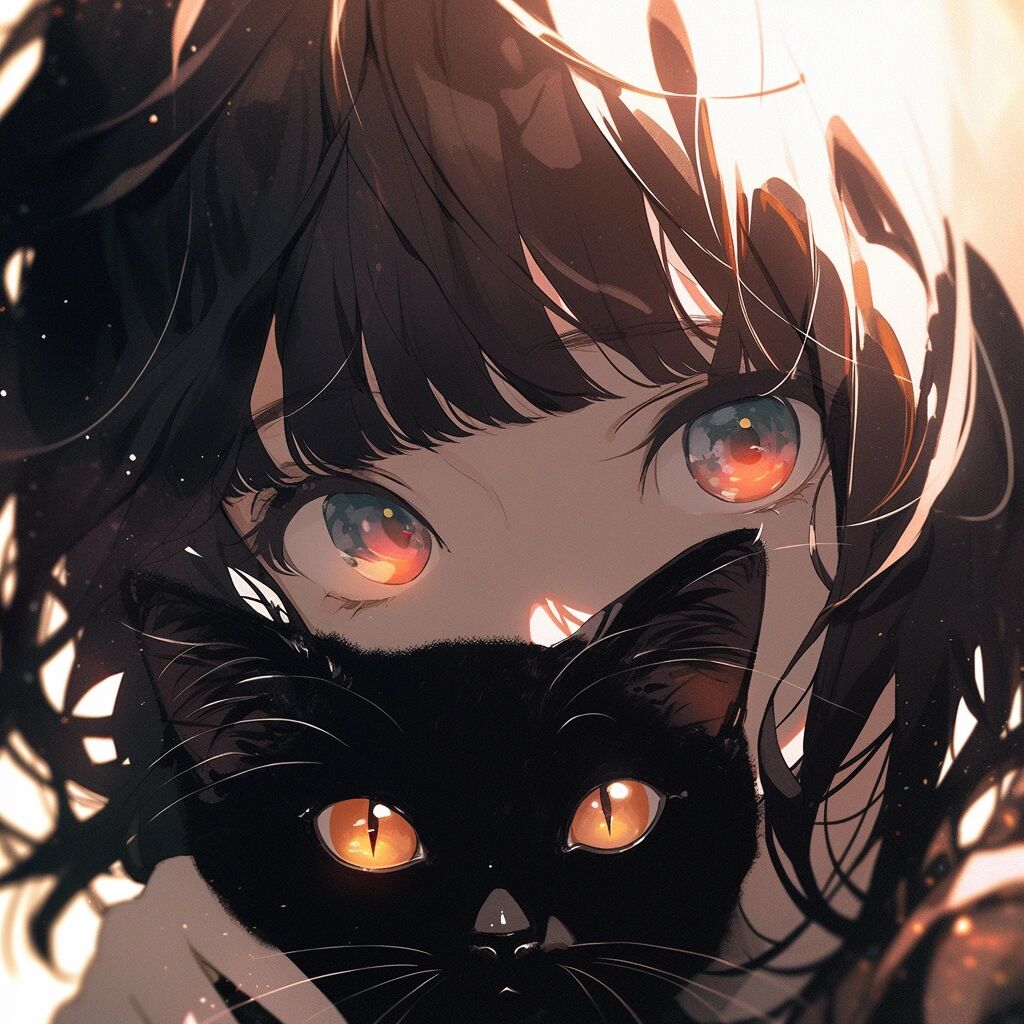 异瞳少女61and93 小黑猫叫花花!很乖很乖哦