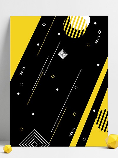 孟菲斯 i>黑 /i>色几何墙纸