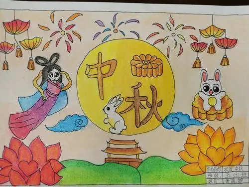 喜迎国庆 欢度中秋——望江小学绘画比赛优秀作品展示