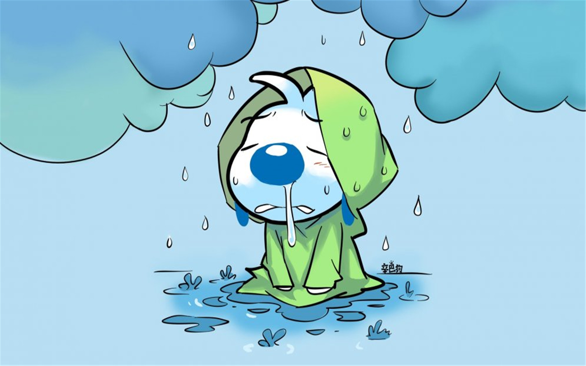 超可爱爆笑卡通辛巴狗搞笑表情电脑壁纸下载高清大图预览1920x1200