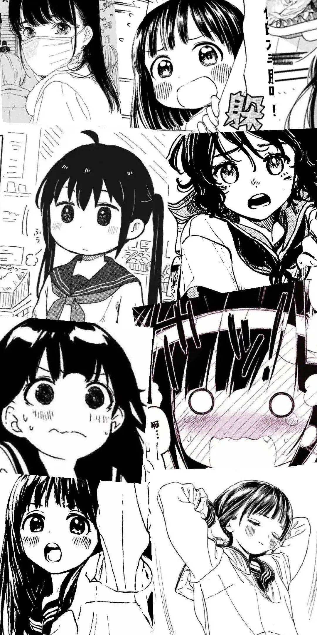 壁纸丨黑白漫画风拼接