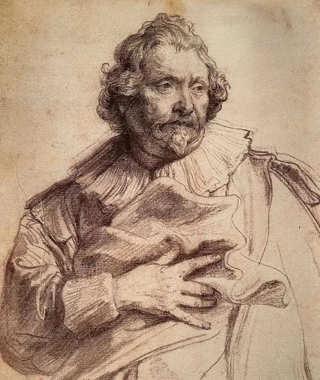 西方绘画大师,安东尼·凡·戴克的素描!