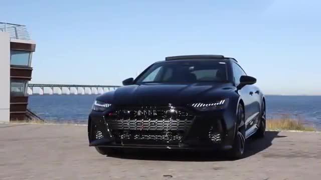 4k欣赏2021奥迪rs7-西装暴徒黑武士v8600马力