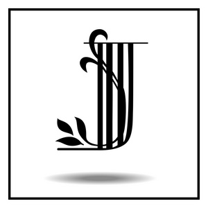 创意字母j背景