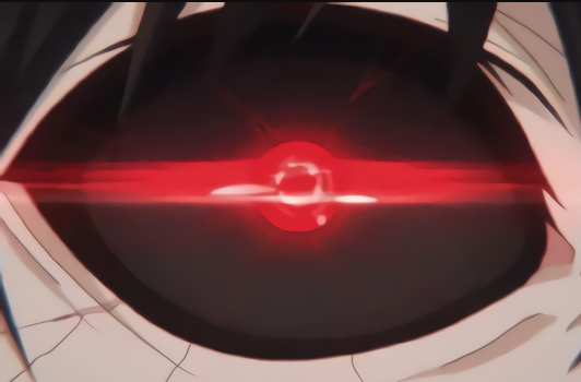 先来看第一个强者的眼睛,这个红光的眼珠,只是看上去就散发着强大的