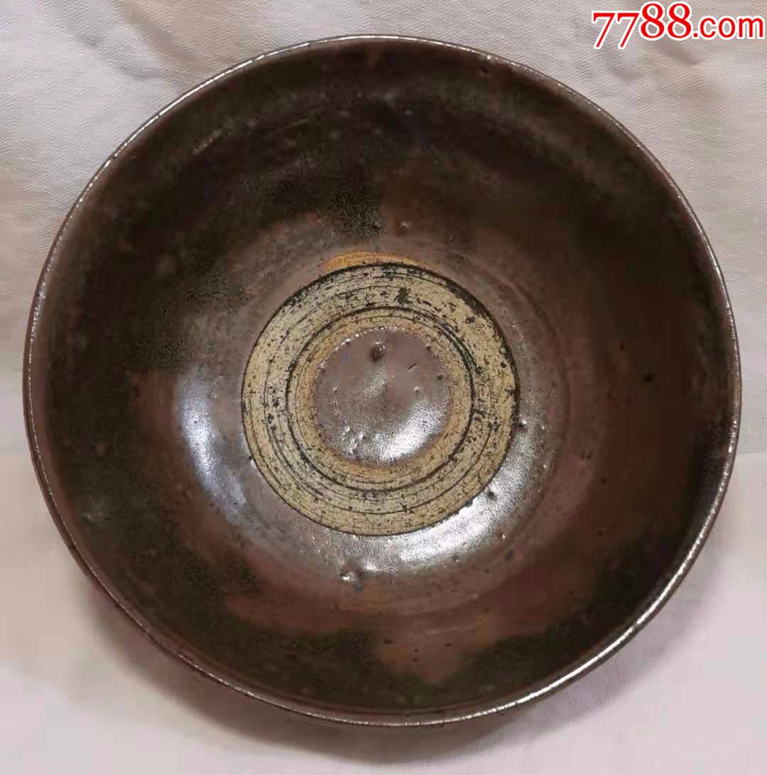 元代磁州窑酱釉碗(h)