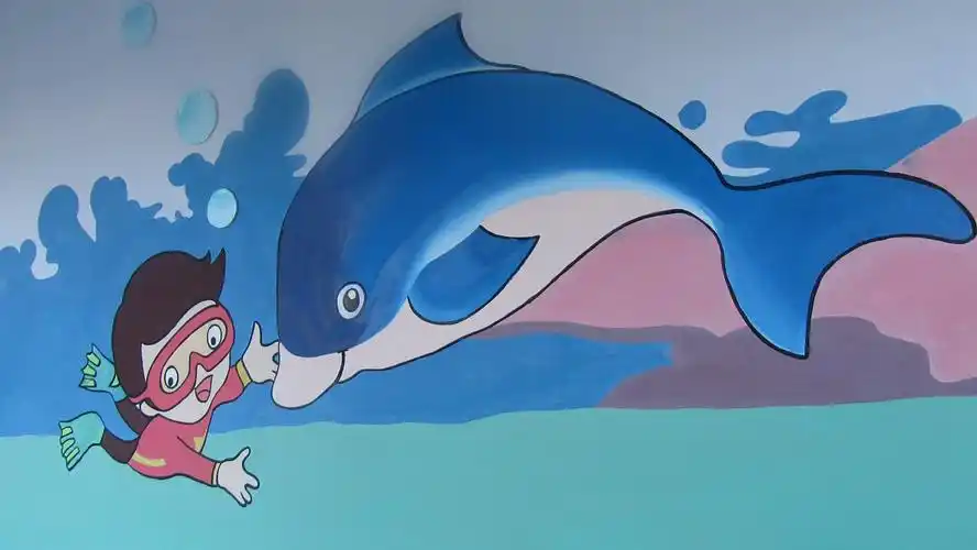 七七手绘墙画—丰乐向阳花幼儿园作品