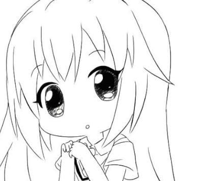 可爱q版人物简笔画的图片