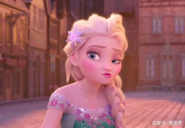 冰雪奇缘里面的艾莎,过着孩子们梦想的生活,深受美少女们青睐