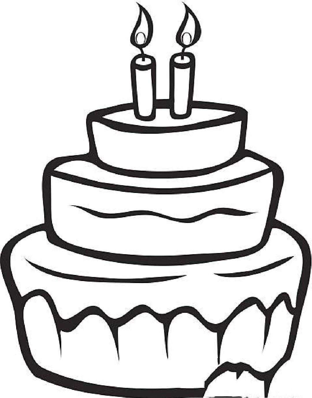 各类蛋糕简笔画|可打印