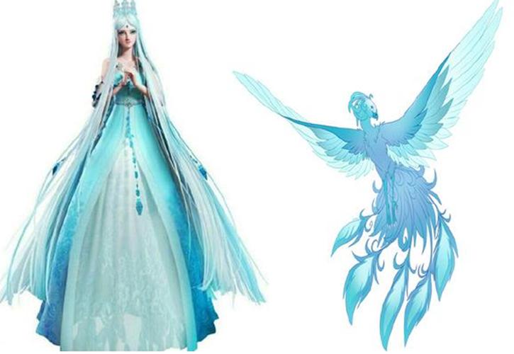 叶罗丽精灵梦罗丽和孔雀冰公主的简笔画